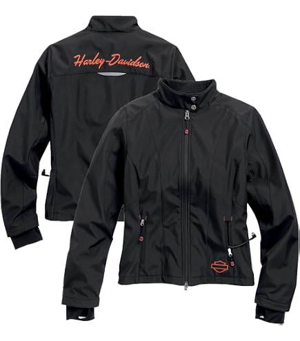 Amazon.com: Harley-Davidson Women's Logo Leather Sleeve Denim